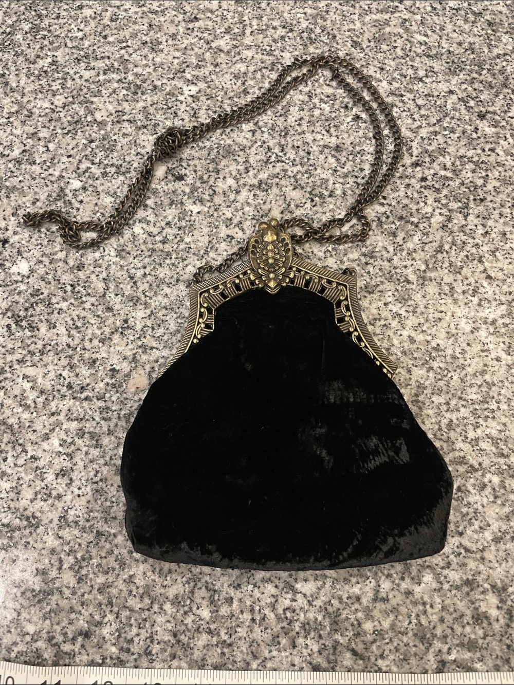 House of Harlow Rey Black Velvet Pouch